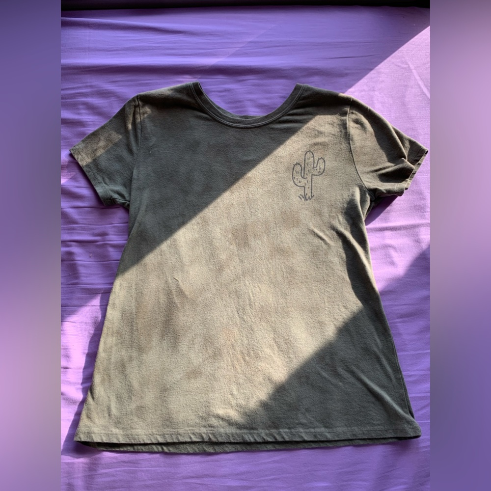 Olive green cactus shirt